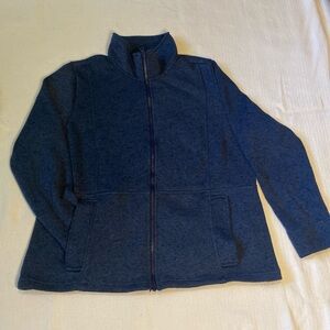 🤩 Lands’ End - zip up sweater/jacket - XL 18 - blue